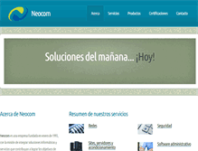 Tablet Screenshot of neocom.com.mx